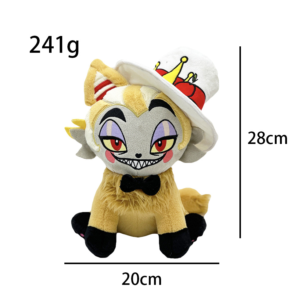 Angel Meow Hazbin Hotel anime plush doll 28cm