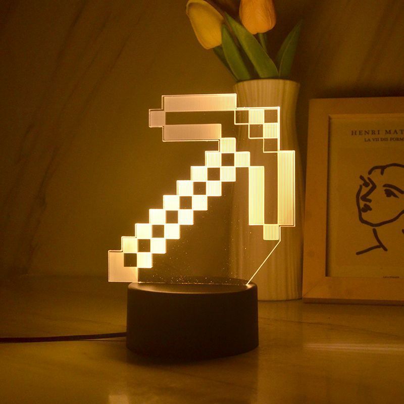 Minecraft anime 7 colours LED light