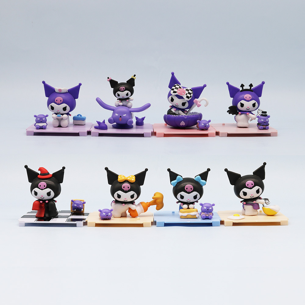 Kuromi anime figure 6cm 8 pcs a set