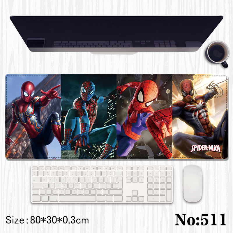 spider man anime mouse pad 80*30*0.3cm