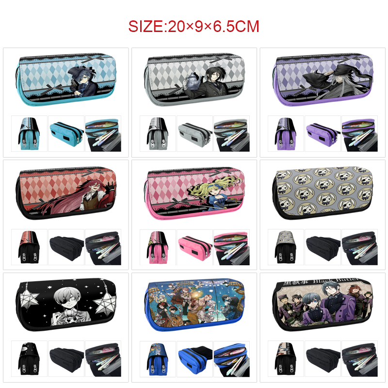 kuroshitsuji anime pencil bag 20*9*6.5cm