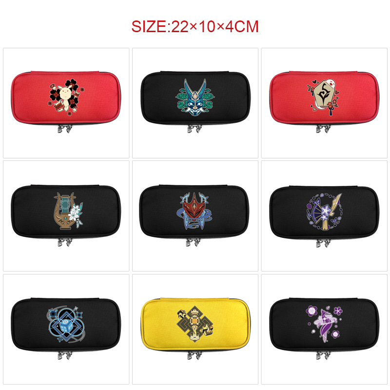 Genshin Impact anime pencil bag 22*10*4cm