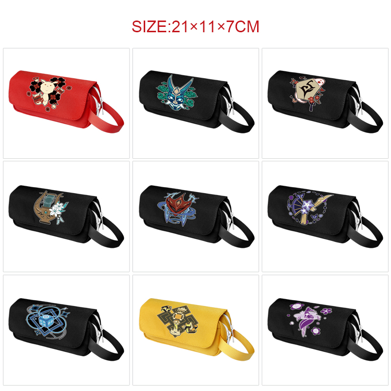 Genshin Impact anime pencil bag 21*11*7cm