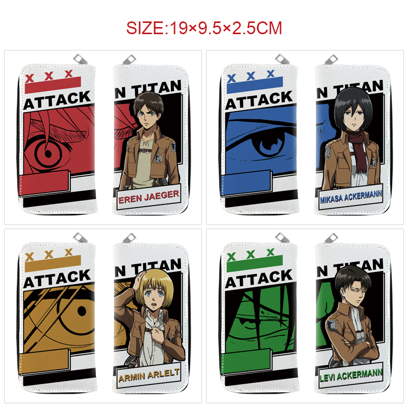 Attack on Titan anime wallet 19*9.5*2.5cm