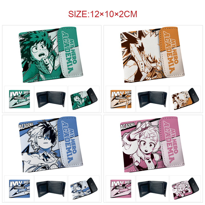 My Hero Academia anime wallet 12*10*2cm