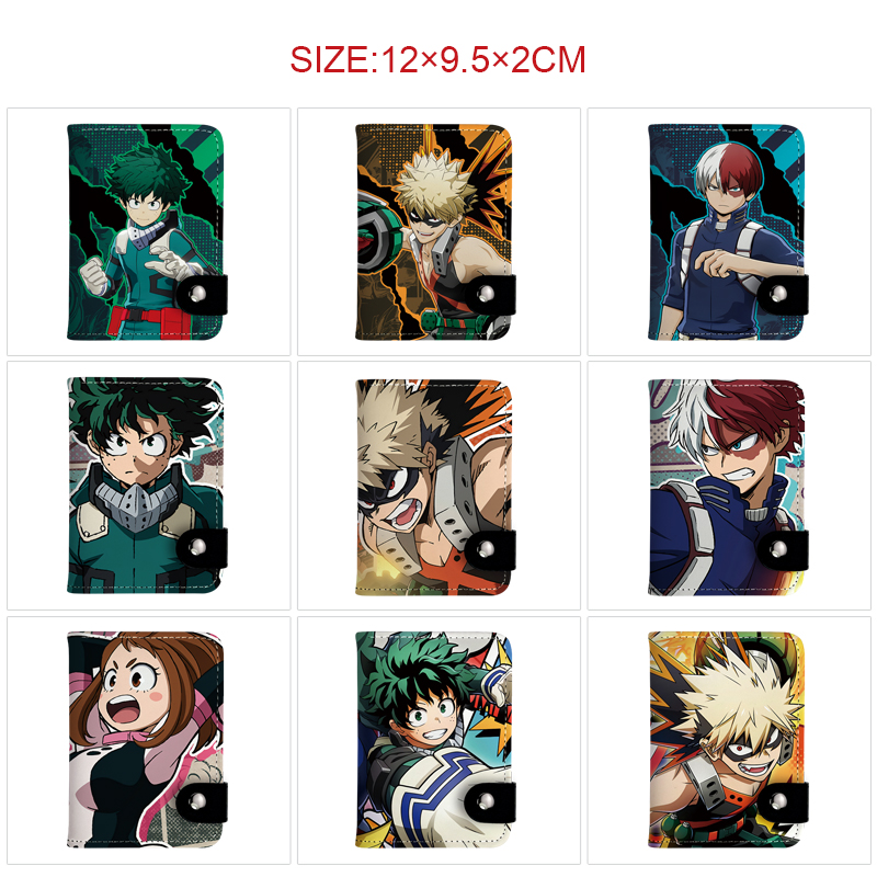 My Hero Academia anime wallet 12*9.5*2cm