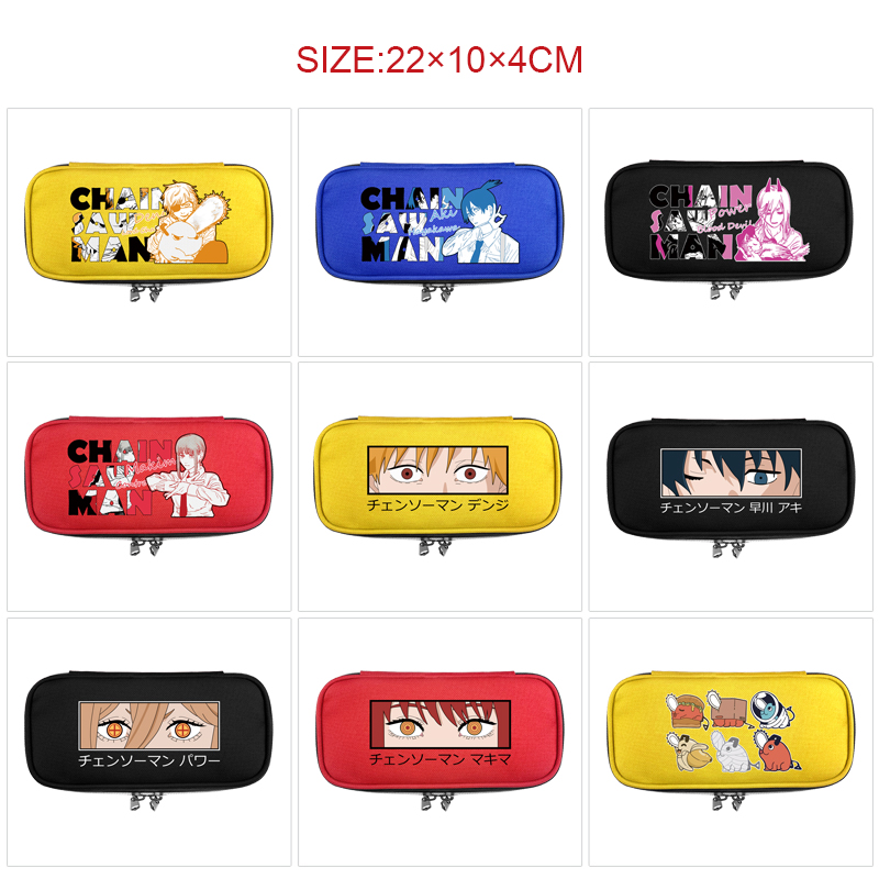 chainsaw man anime pencil bag 22*10*4cm