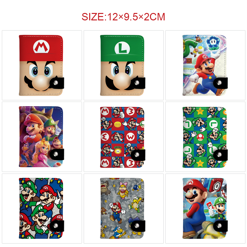 Super Mario anime wallet 12*9.5*2cm