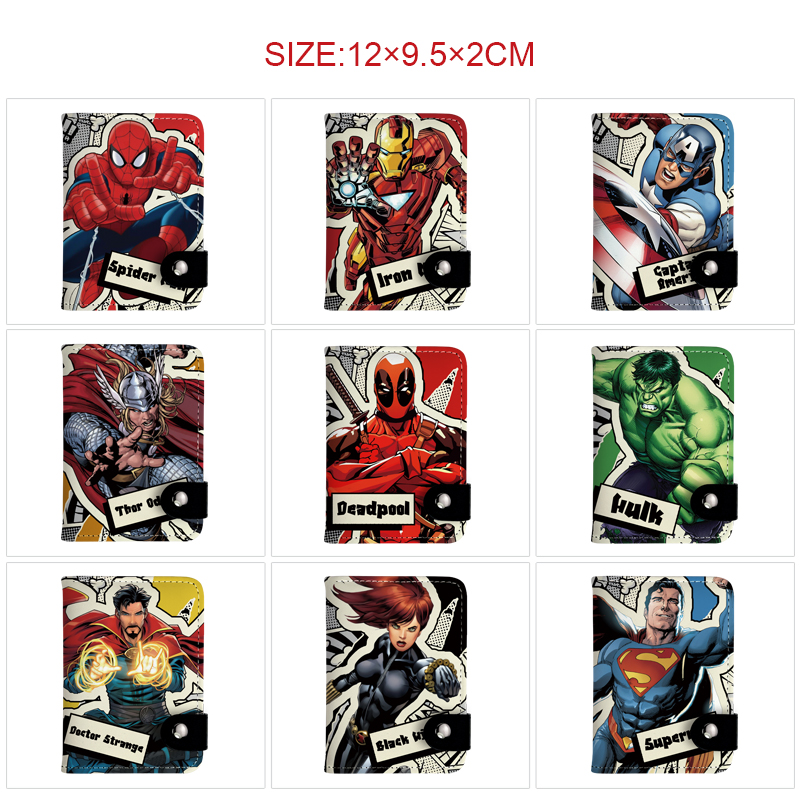 Avengers anime wallet 12*9.5*2cm