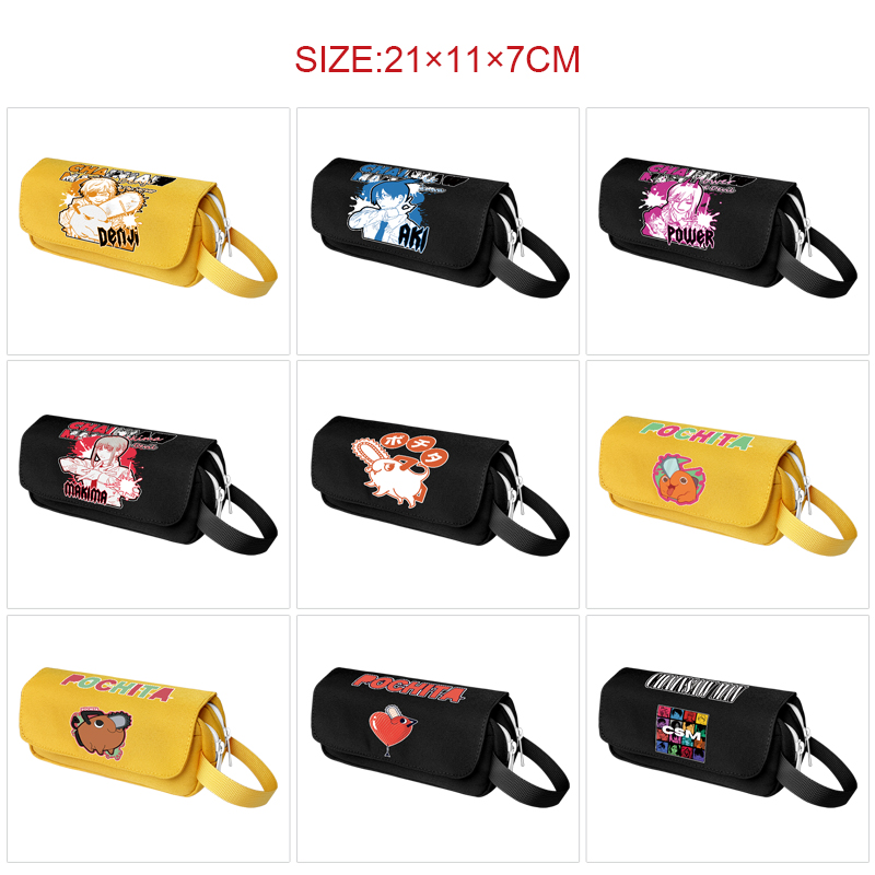 chainsaw man anime pencil bag 21*11*7cm