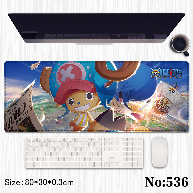 One Piece anime Mouse pad 80*30*0.3cm