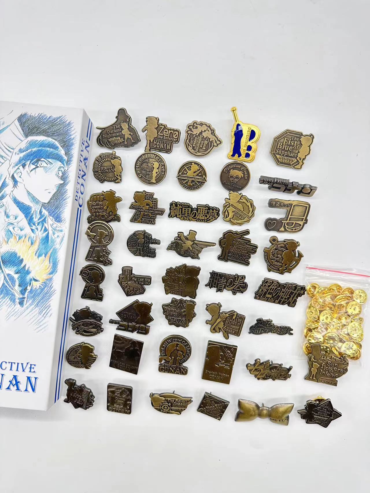 Detective Conan anime pin a set