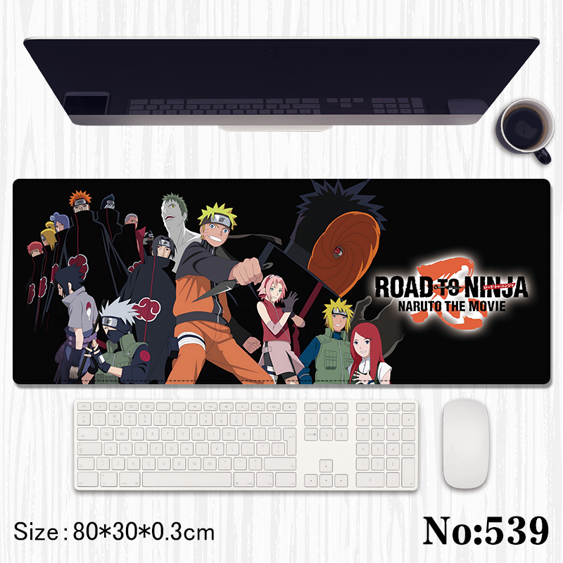 Naruto anime Mouse pad 80*30*0.3cm