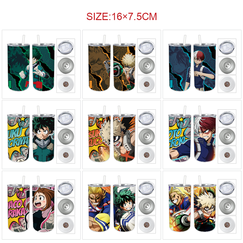 My Hero Academia anime vacuum cup