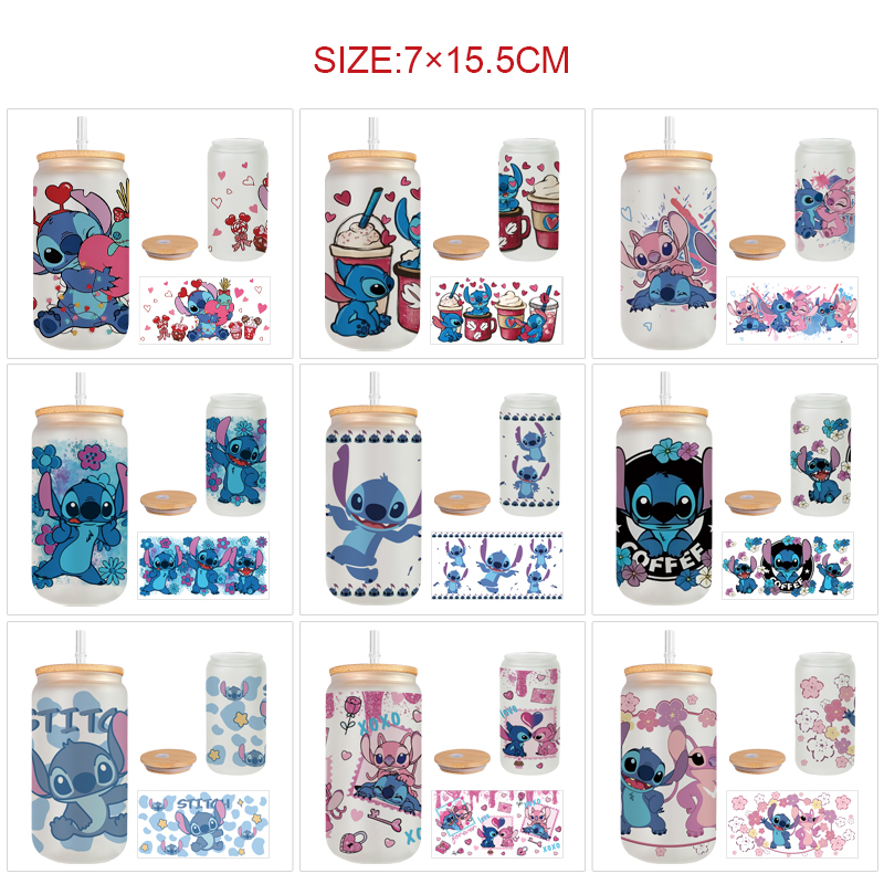 stitch anime glass 450ml