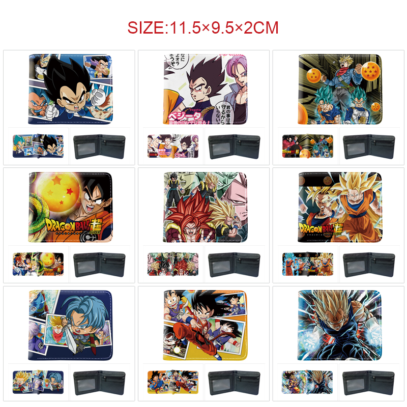 Dragon ball anime wallet 11.5*9.5*2cm