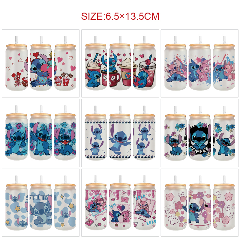 stitch anime glass 350ml