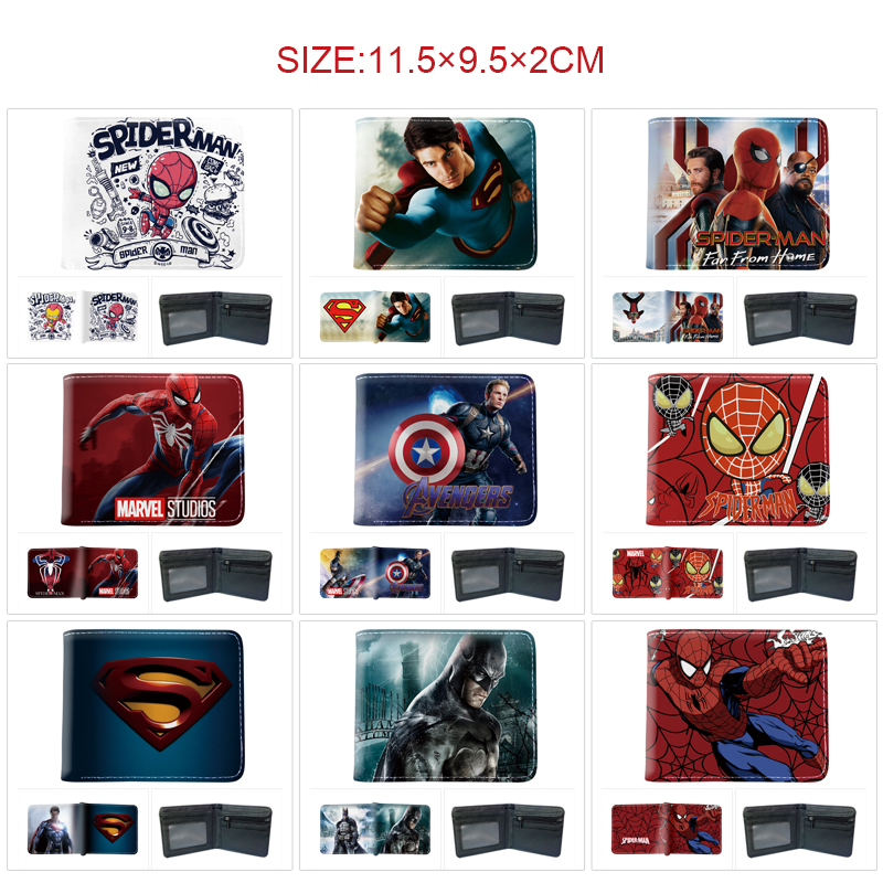 Avengers anime wallet 11.5*9.5*2cm