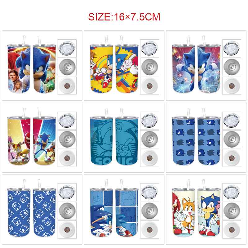 Sonic anime vacuum cup