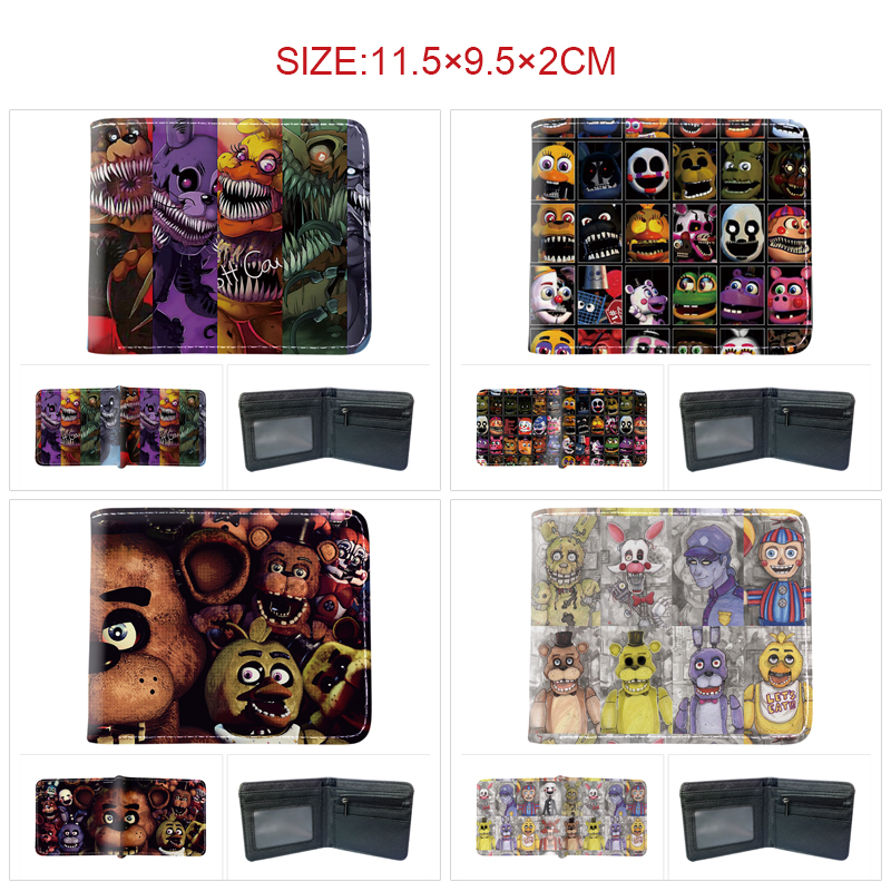 Five Nights at Freddy's anime wallet 11.5*9.5*2cm