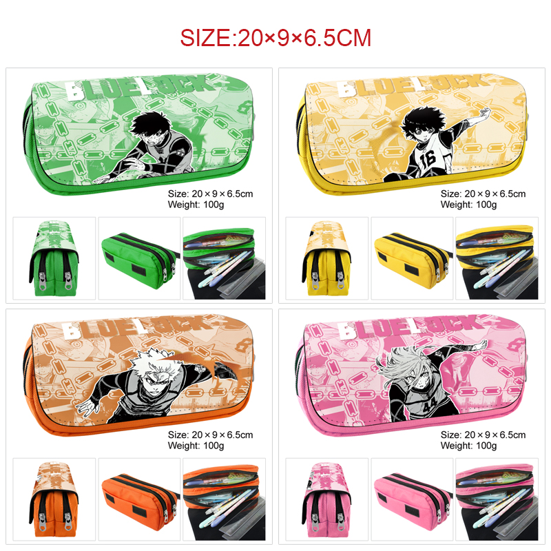 Blue Lock anime pencil bag 20*9*6.5cm