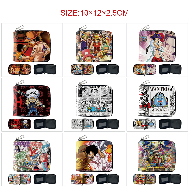 One Piece anime wallet 10*12*2.5cm