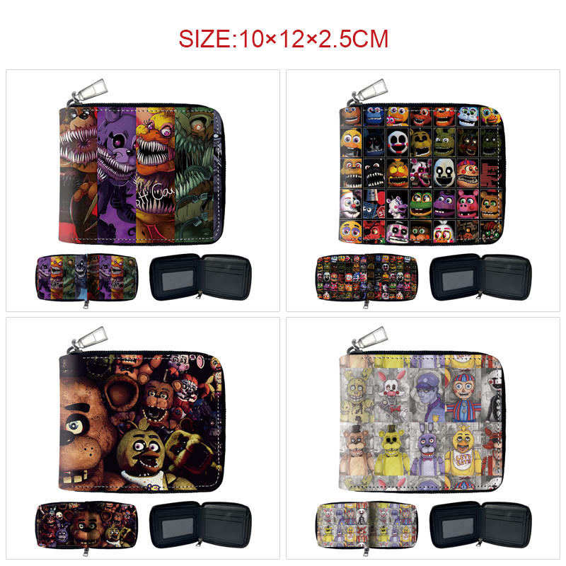 Five Nights at Freddy's anime wallet 10*12*2.5cm