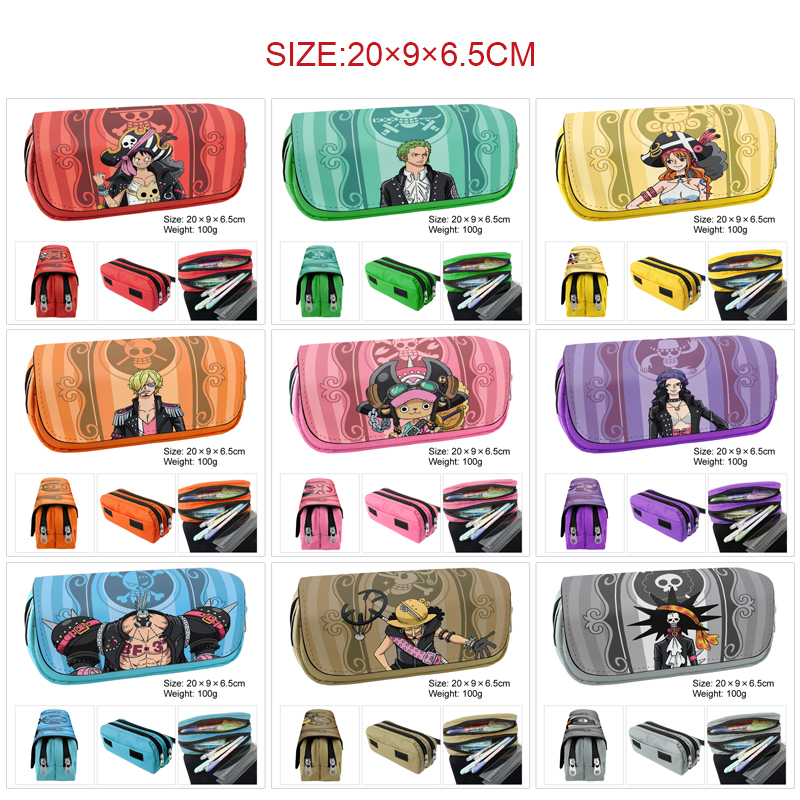 One Piece anime pencil bag 20*9*6.5cm