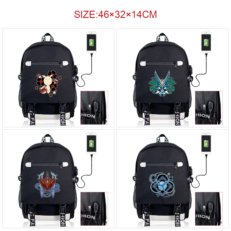 Genshin Impact anime Backpack