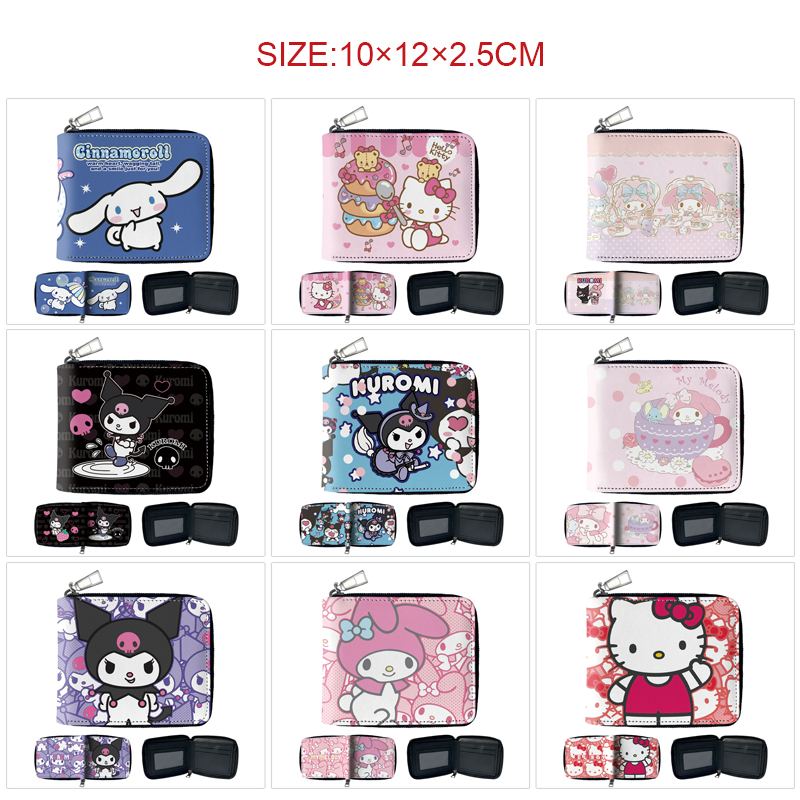 Kuromi anime wallet 10*12*2.5cm