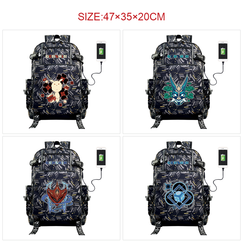 Genshin Impact anime Backpack