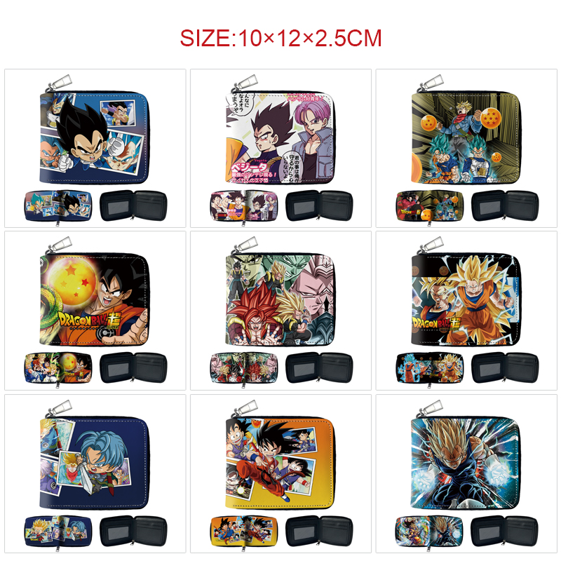 Dragon ball anime wallet 10*12*2.5cm