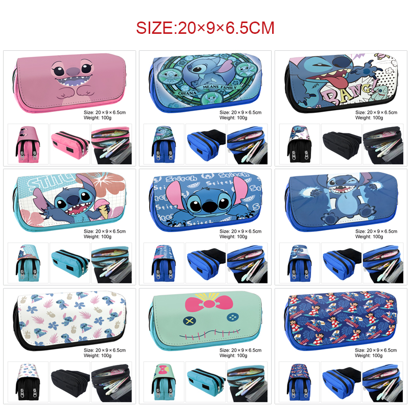 stitch anime pencil bag 20*9*6.5cm