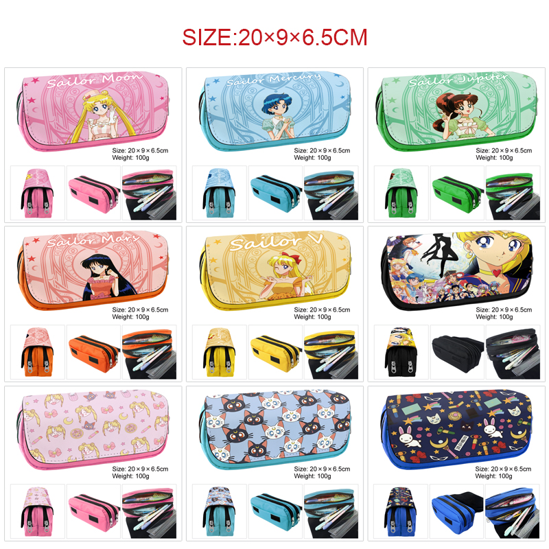 Sailor Moon Crystal anime pencil bag 20*9*6.5cm