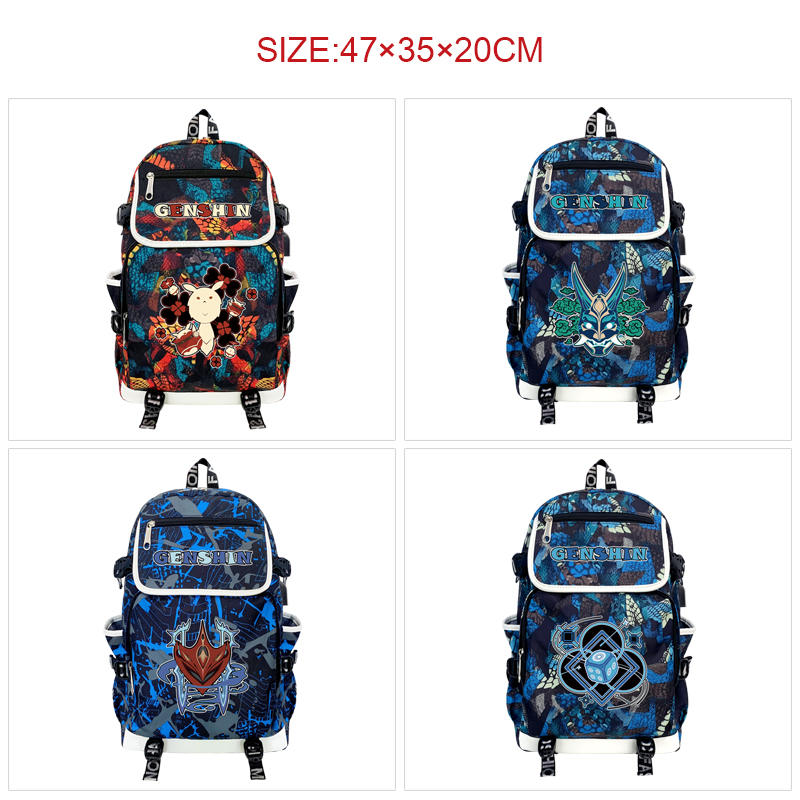 Genshin Impact anime Backpack