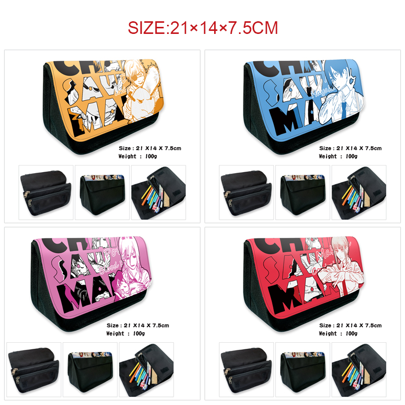 chainsaw man anime pencil bag 21*14*7.5