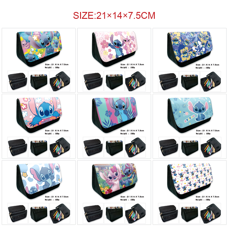 stitch anime pencil bag 21*14*7.5