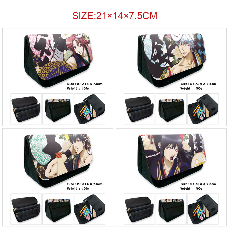 Gintama anime pencil bag 21*14*7.5