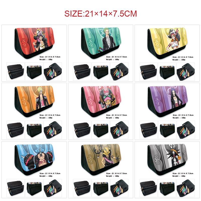 One Piece anime pencil bag 21*14*7.5