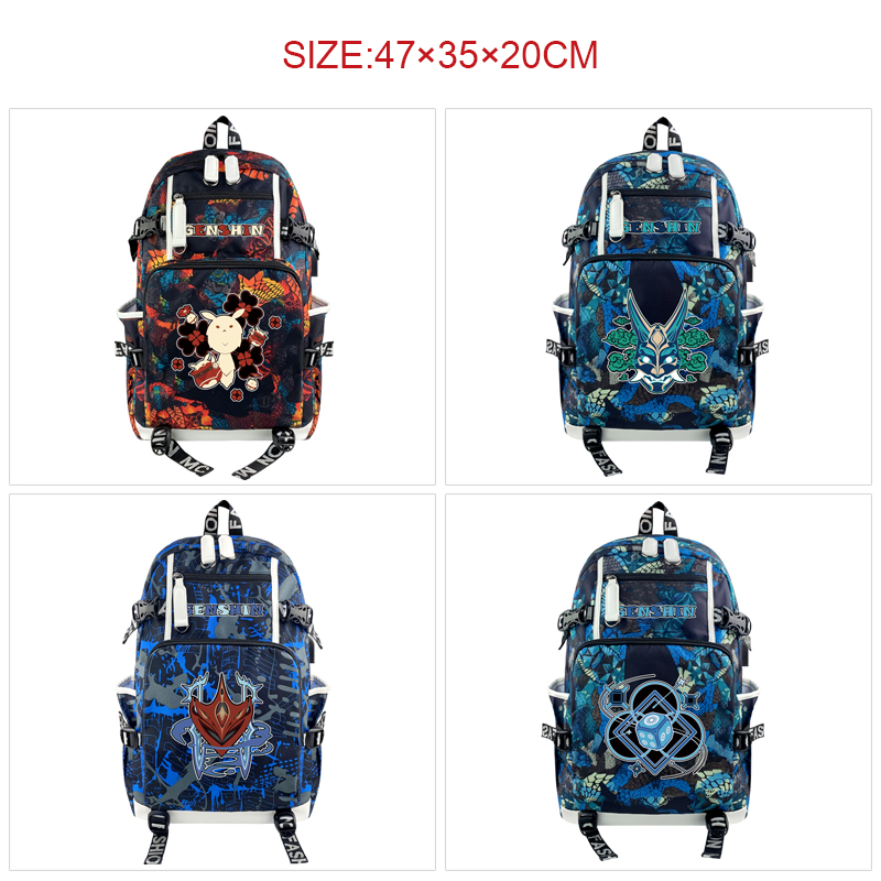 Genshin Impact anime Backpack