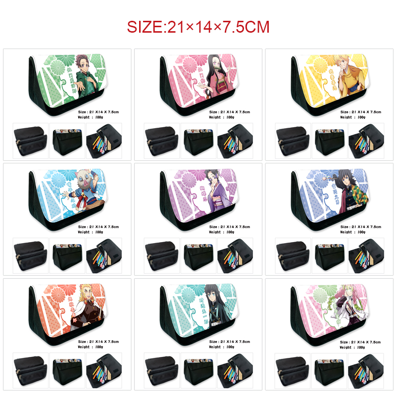 Demon slayer kimets anime pencil bag 21*14*7.5