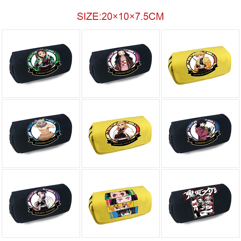 Demon slayer kimets anime pencil bag 20*10*7.5cm