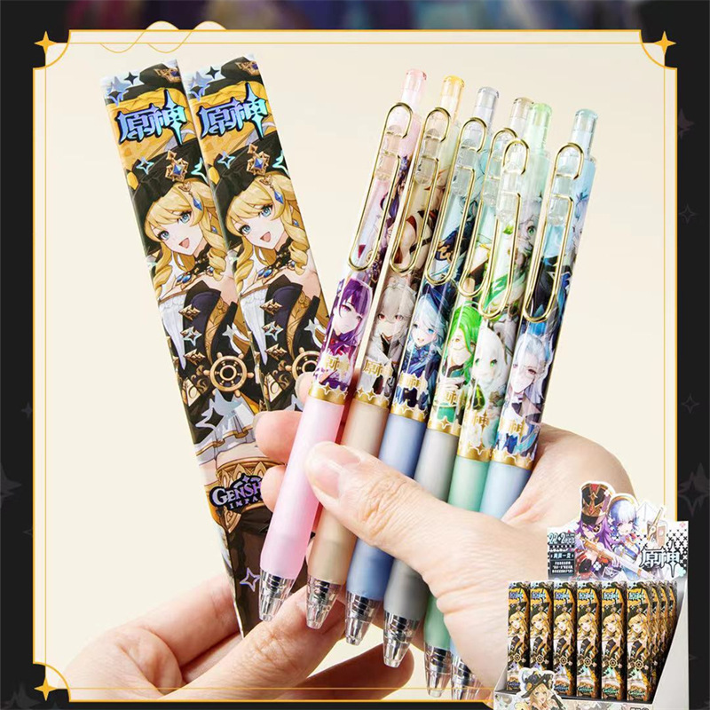 Genshin Impact anime neutral pen 0.5mm black 22pcs a set