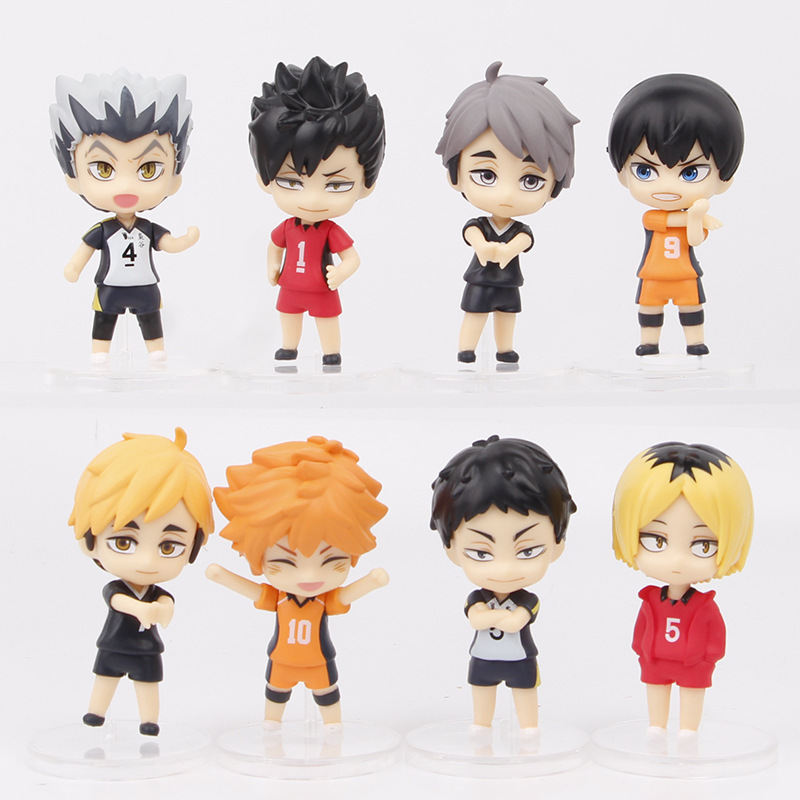 Haikyuu anime figure 7.5cm 8pcs a set