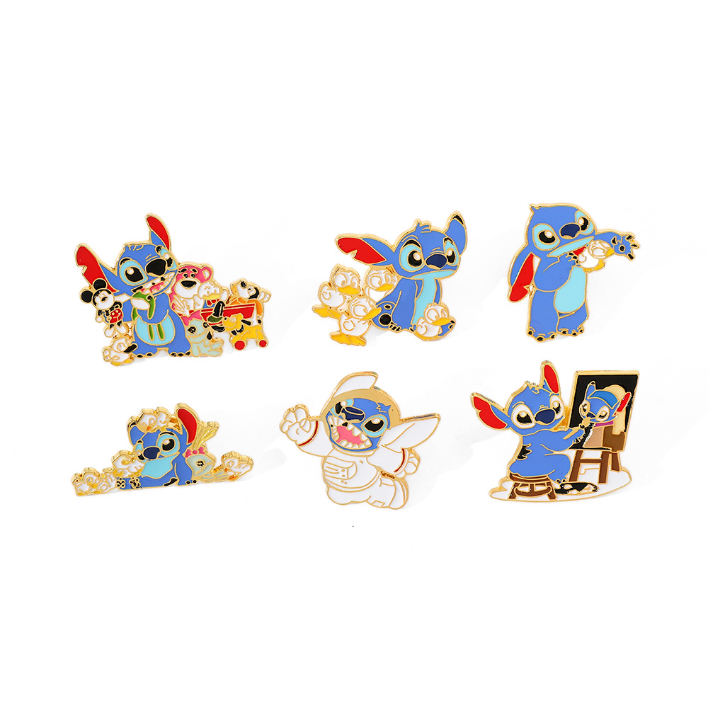 stitch anime pin