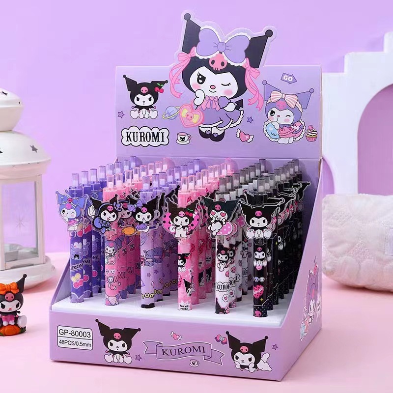 Kuromi anime neutral pen 48pcs a set