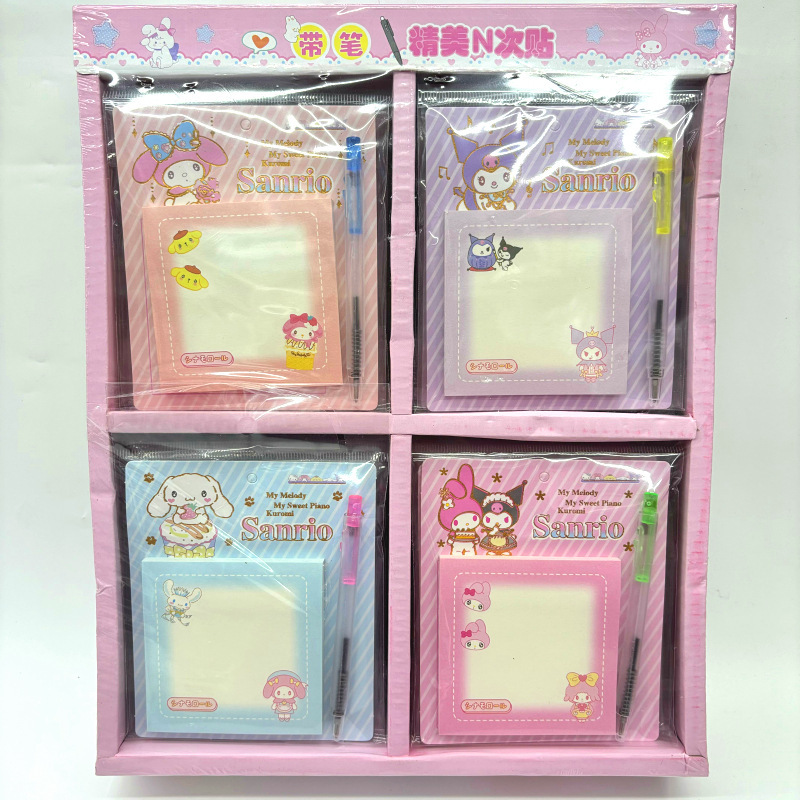 Kuromi anime sticky note 24pcs a set