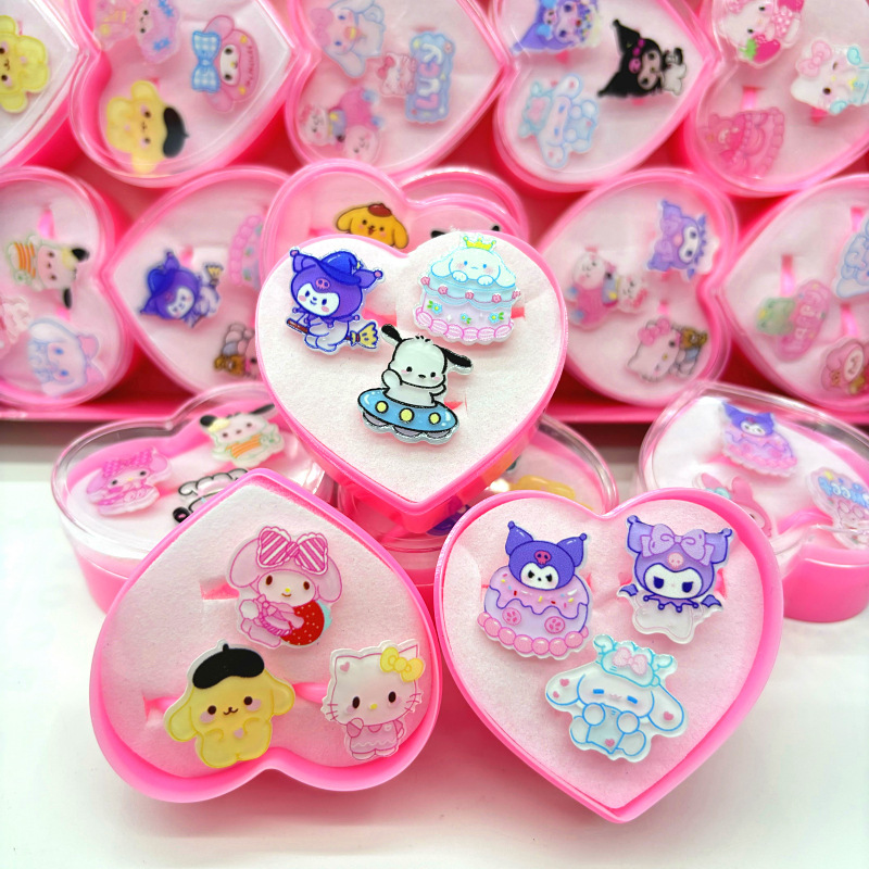 Kuromi anime ring  24 pcs a set