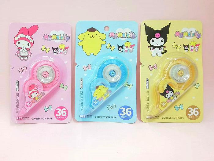 Kuromi anime correction tape 24pcs a set