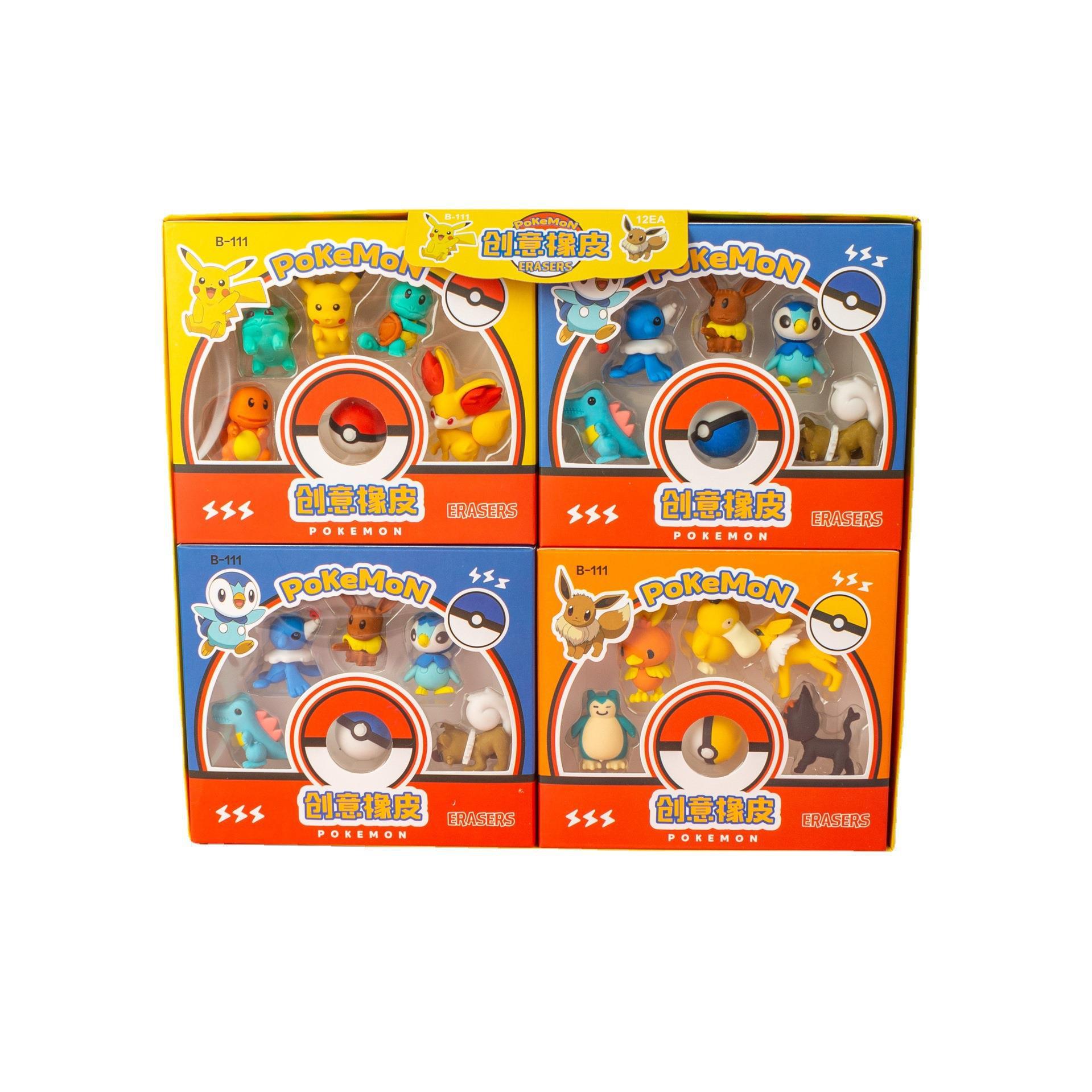 Pokemon anime eraser 12pcs a set